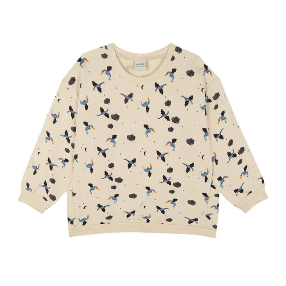Ejderha Desenli Kız Çocuk Sweatshirt