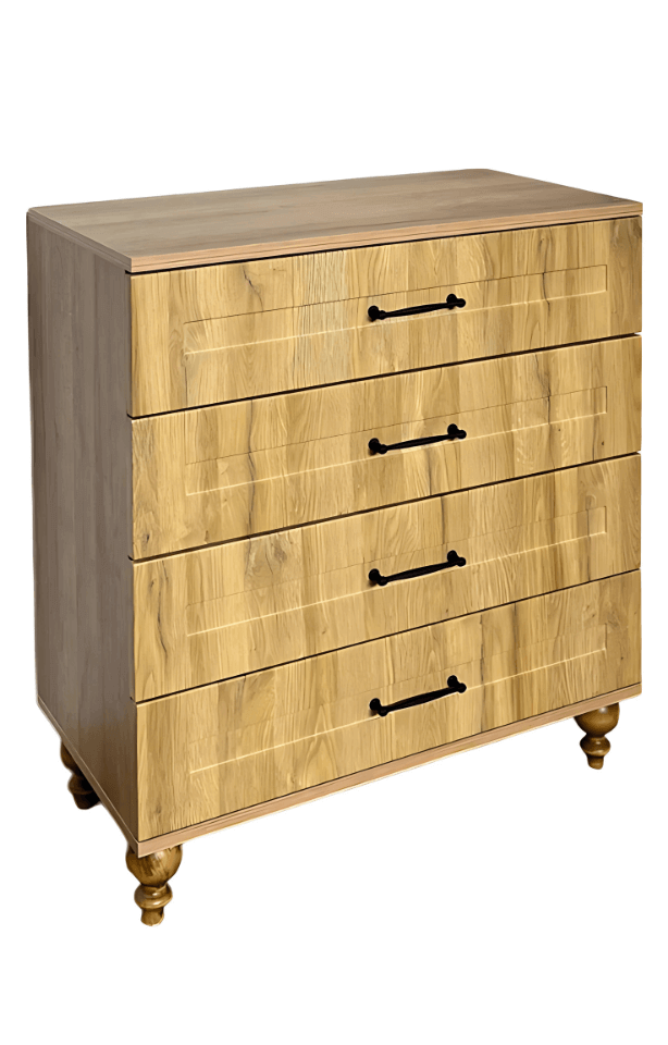 Alin Wood Şifonyer - Çekmeceli | MDF Gövde | Ağaç Ayaklar | Fonksiyonellik ve Şıklığı Buluşturan Tasarım