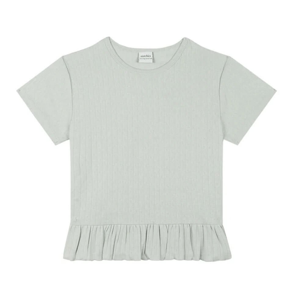 Mint Jakar Kısa Kollu Pijama Takımı-Yeşil