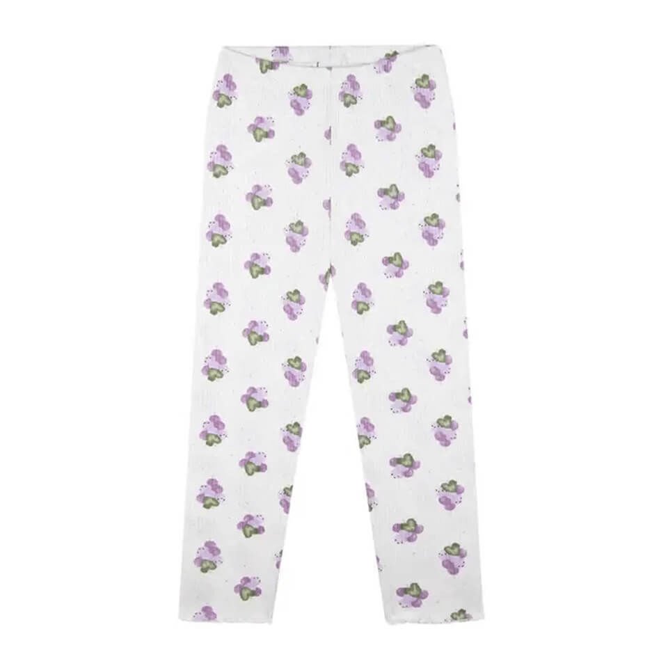 Üzüm Sezonu Desenli Taytlı Takım | Rahat ve Şık Çocuk Kombini