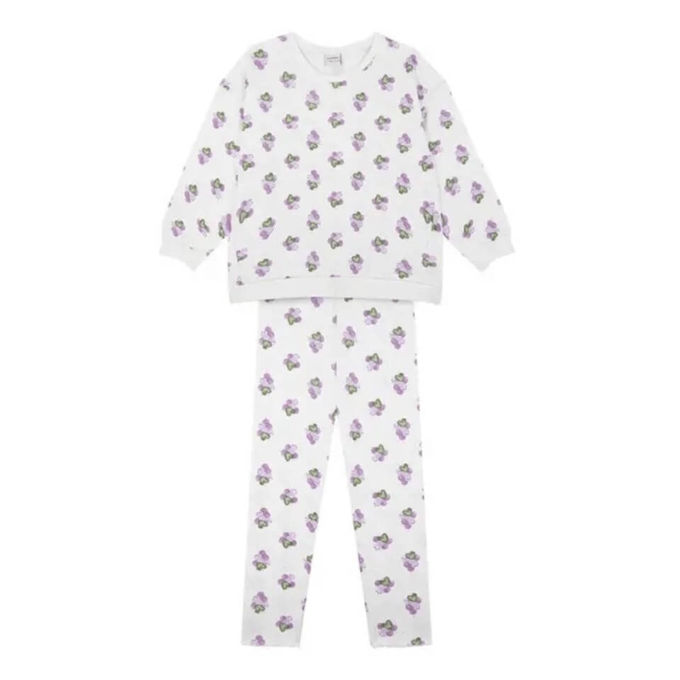 Üzüm Sezonu Desenli Taytlı Takım | Rahat ve Şık Çocuk Kombini