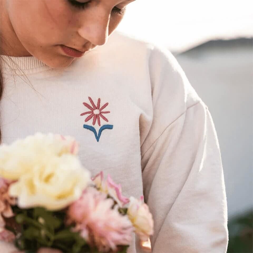 Yaz Buketi Desenli Eşofman Takımı – Bej | Rahat ve Şık Günlük Kombin