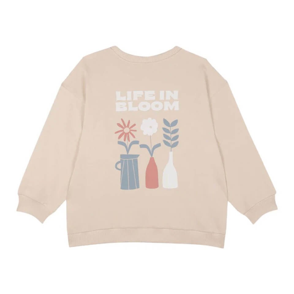 Yaz Buketi Desenli Eşofman Takımı – Bej | Rahat ve Şık Günlük Kombin