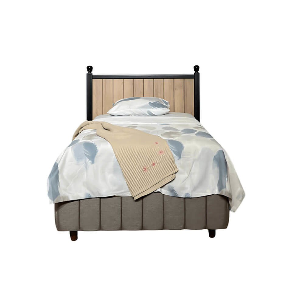 Alin Wood Baza Başlık Set 120*200