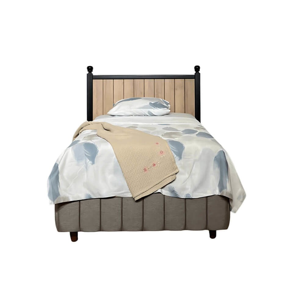 Alin Wood Baza Başlık Set 120*200