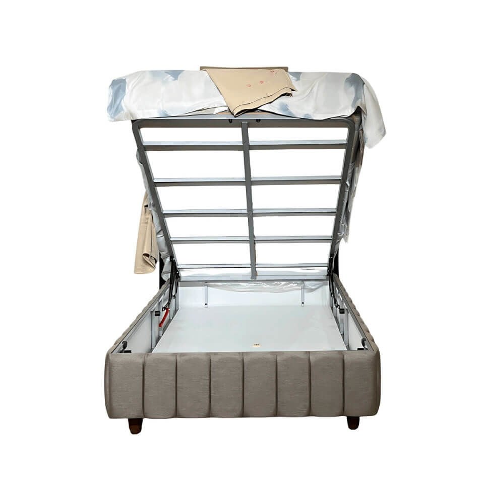 Alin Wood Baza Başlık Seti 120×200 | MDF Başlık| Klasik Baza | Şık ve Dayanıklı Genç Odası Yatak Seti