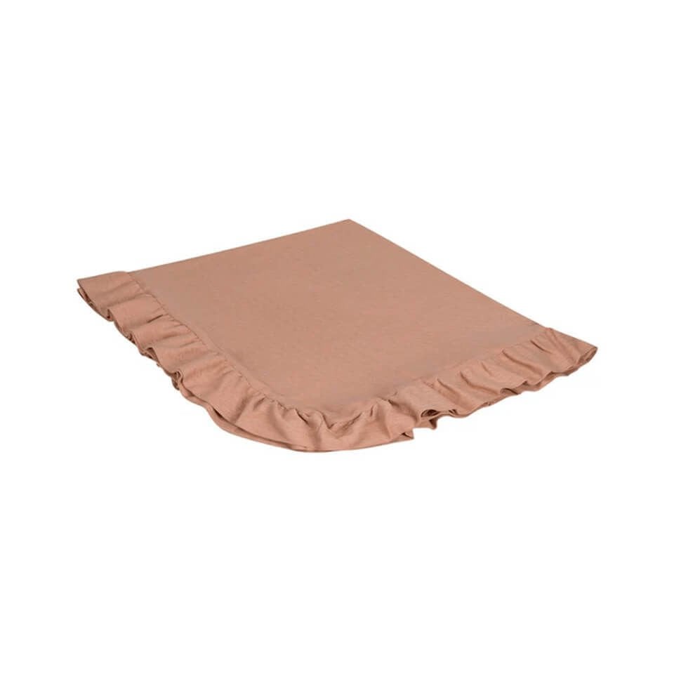 Klasik Jakar Fırfırlı Battaniye-Pembe