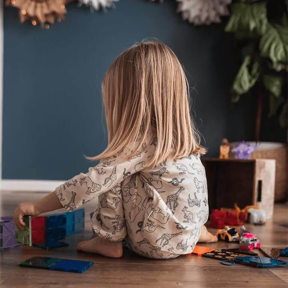 Hayvanlar Alemi Uzun Kollu Set | Eğlenceli ve Rahat Çocuk Kombini