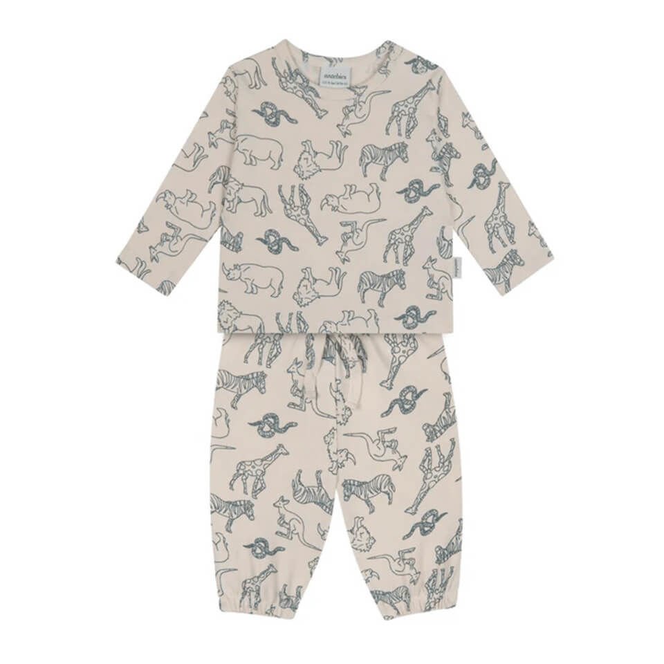 Hayvanlar Alemi Uzun Kollu Set | Eğlenceli ve Rahat Çocuk Kombini