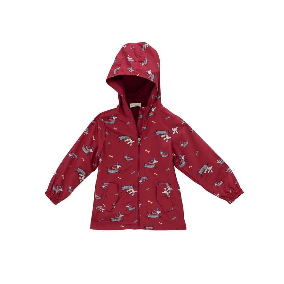 Unisex Çocuk Yağmurluk-Bordo