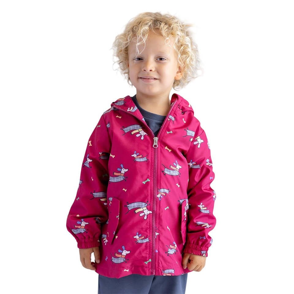 Unisex Çocuk Yağmurluk-Bordo