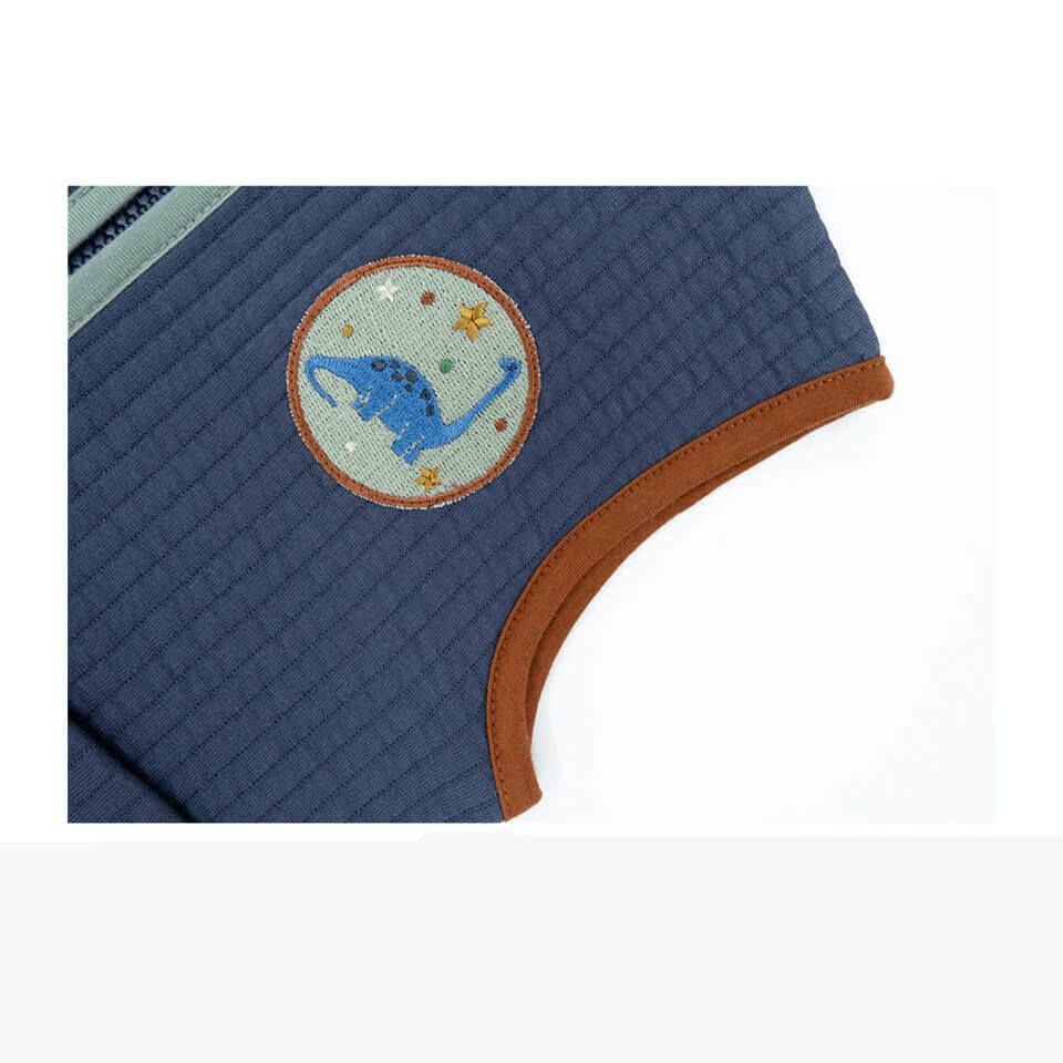 Lacivert Renk Kapitone Yelek | Kontrast Biyeli, Hafif ve Rahat Model