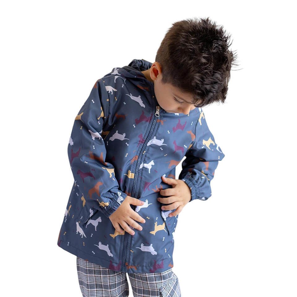 Unisex Çocuk Yağmurluk-Antrasit