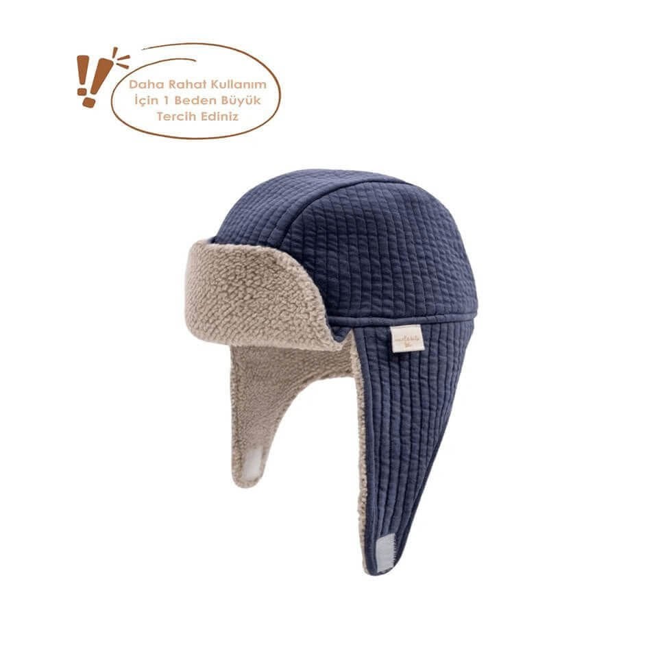 Kapitone Peluş Astarlı Şapka | Soğuk Havalara Uygun Yumuşak ve Konforlu