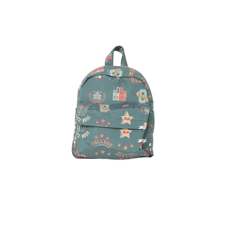 Haki Kolej Stil Çocuk Sırt Çantası | Ayarlanabilir Askılı | Hafif ve Şık Tasarım