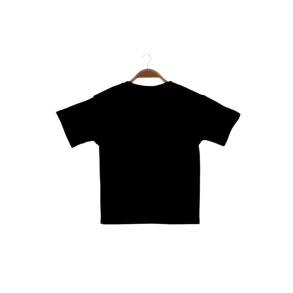 Siyah Erkek Çocuk Baskılı T-Shirt | Florida Yazılı Tasarım | Rahat ve Şık Kesim