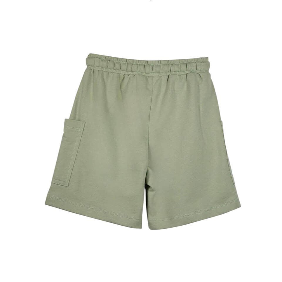 Yandan Cepli Kısa Şort | Yeşil Renk | Günlük ve Aktif Kullanım İçin