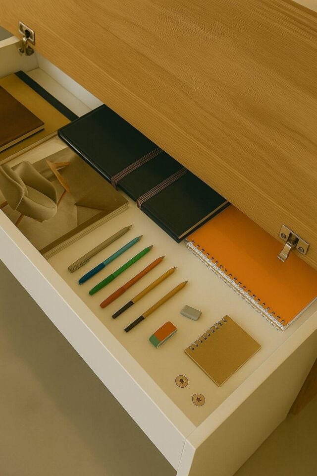 Yeni Nesil Genç Odası Çalışma Masası| Ergonomik Tasarım | Kitaplıklı ve Kapaklı Model