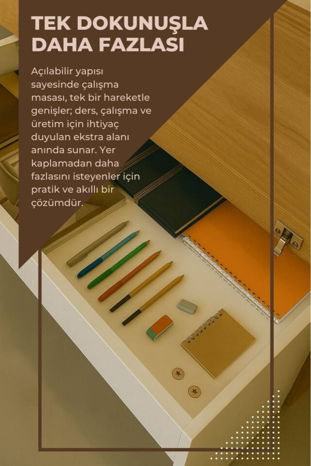 Yeni Nesil Genç Odası Çalışma Masası| Ergonomik Tasarım | Kitaplıklı ve Kapaklı Model