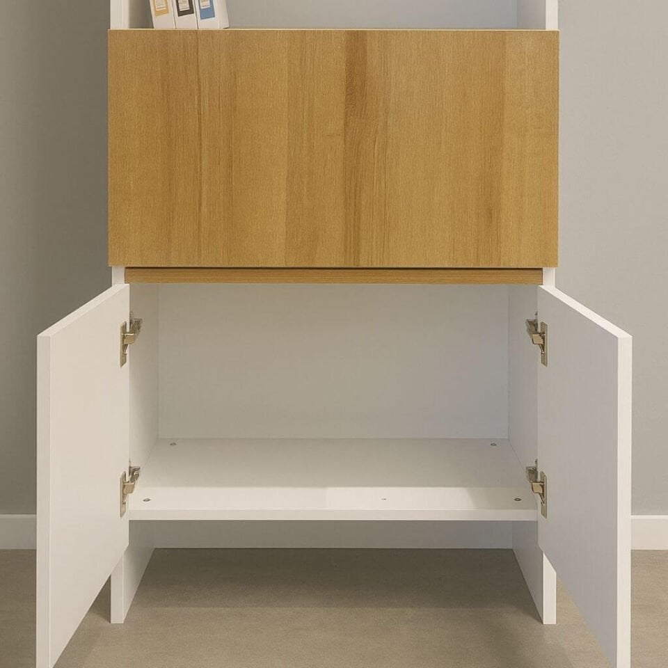 Kitaplıklı ve Açılabilir Çalışma Masası Çok Amaçlı Ünite – %100 MDF | Yerli Üretim- Çocuklar İçin