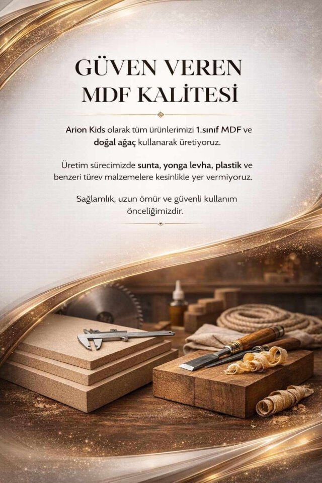 Deniz 4 Kapaklı Genç Odası Dolabı | MDF | Ağaç Ayaklar | REHAU Kaplama Kapaklar