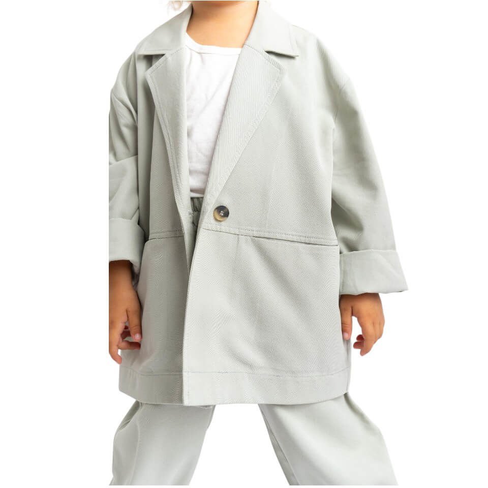 Ceketli Tencel Takım – Unisex | Modern ve Rahat Günlük Kombin