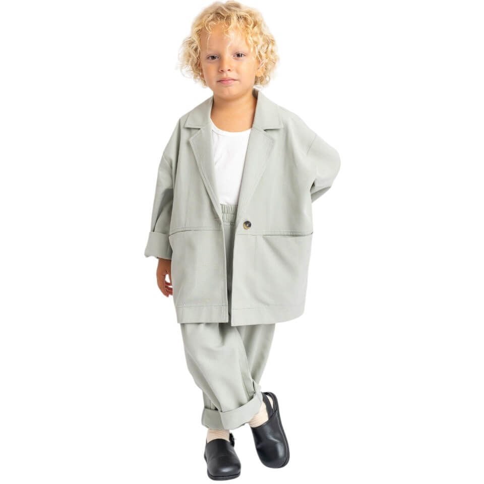 Ceketli Tencel Takım – Unisex | Modern ve Rahat Günlük Kombin