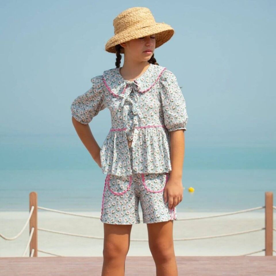 İlia Şort Seafoam Green - %100 Pamuklu Renki Şort