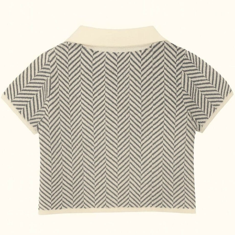 Kokori Kids Triko Polo Yaka | %100 Pamuk | Yumuşak Dokulu | Nefes Alan ve Şık Tasarım-Lacivert Çizgili