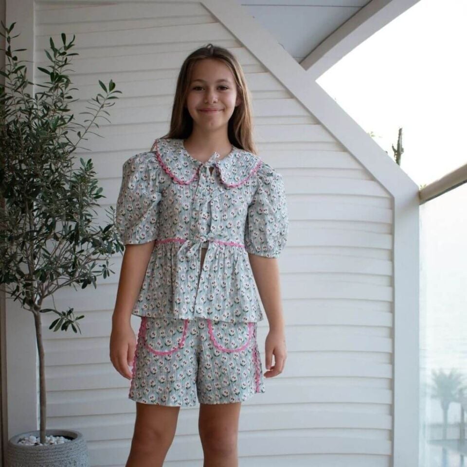 KOKORI KIDS İlia Bluz – Seafoam Green