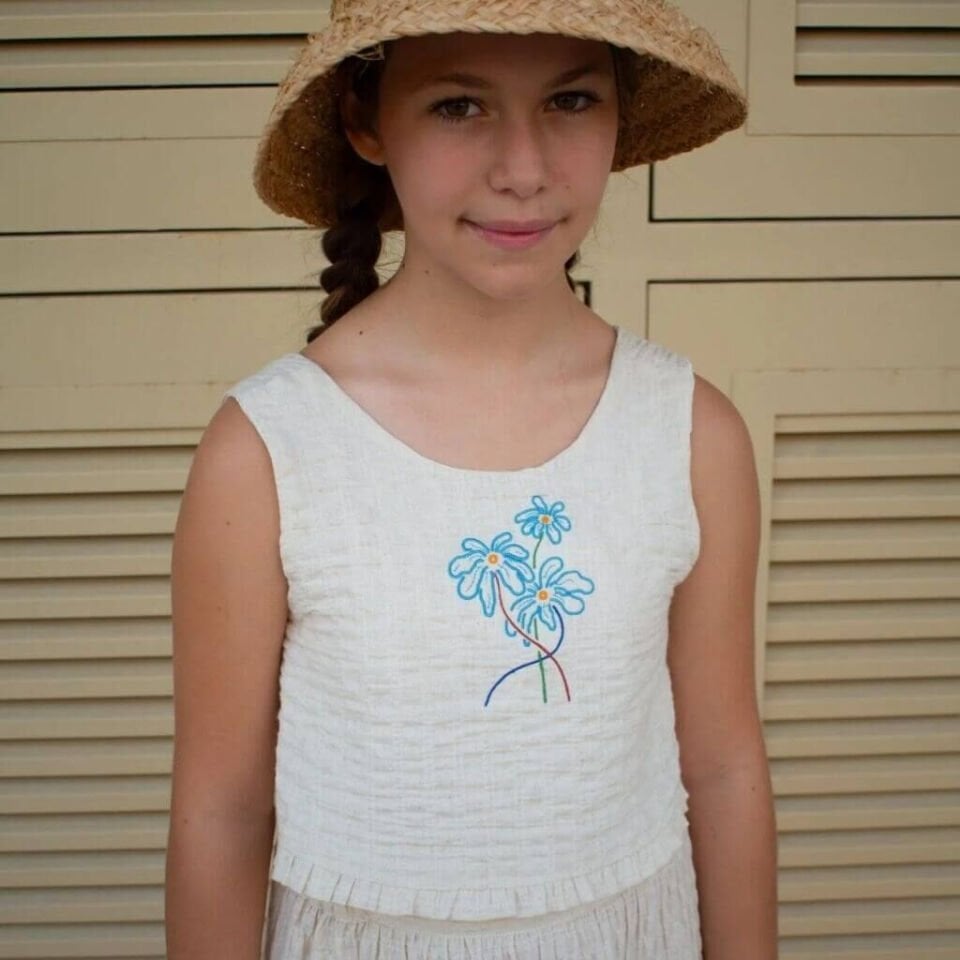 KOKORI KIDS Dilay Top Çocuk Bluz Natural