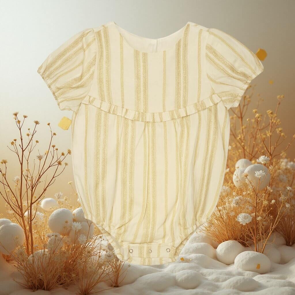 Kokori Kids Shine Bebek Tulum | Doğal, Yumuşak ve Şık Tasarım