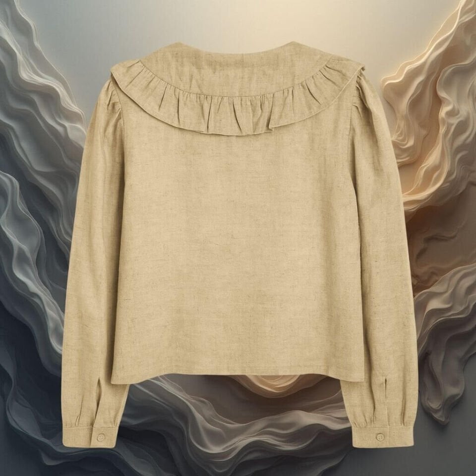 Kokori Kids Kız Çocuk Keten Gömlek – Doğallığın ve Zarafetin Buluşması