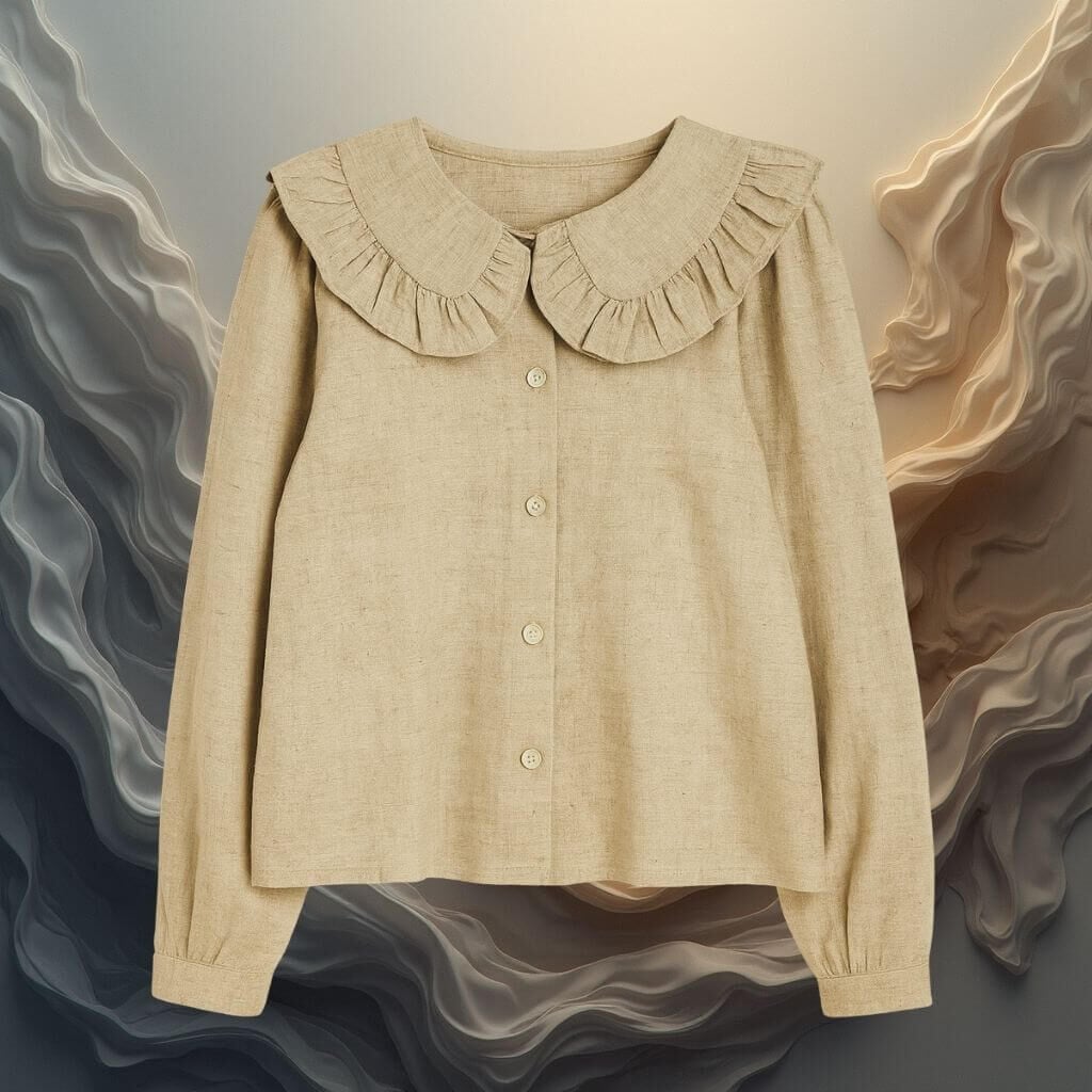 Kokori Kids Kız Çocuk Keten Gömlek – Doğallığın ve Zarafetin Buluşması