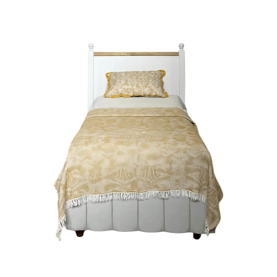 Nefes Baza Başlık Seti 100×200 | MDF Başlık | Klasik Baza | Şık ve Dayanıklı Genç Odası Yatak Seti