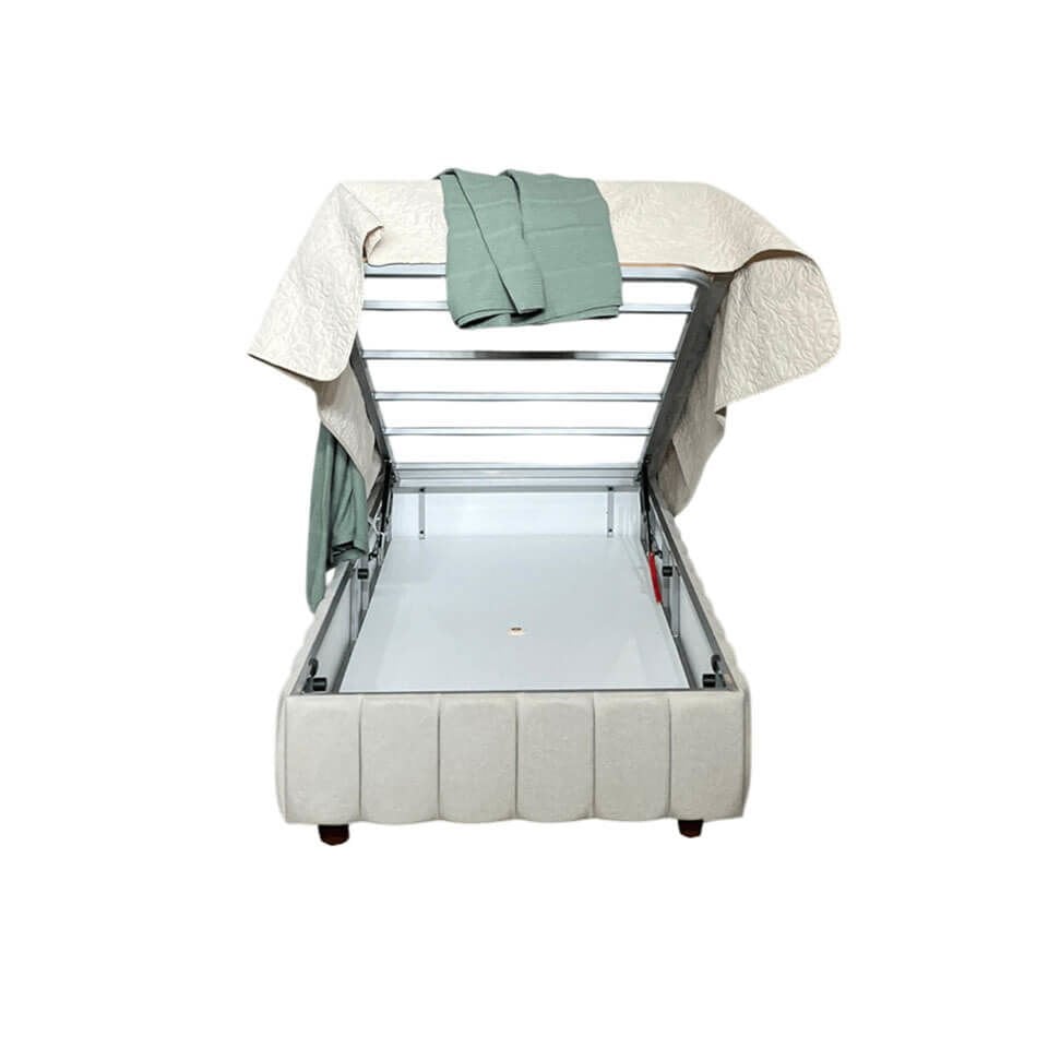 Mavi Baza Başlık Seti 120×200 | MDF Başlık | Klasik Baza | Şık ve Dayanıklı Genç Odası Yatak Seti