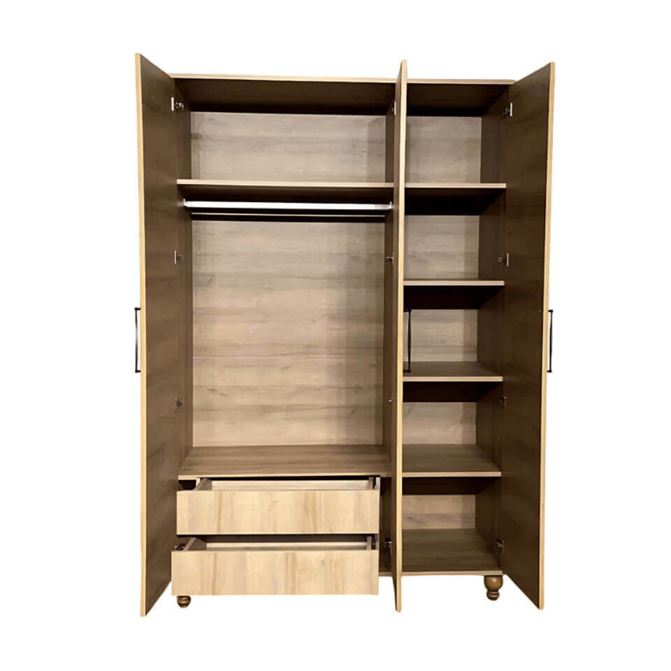 Pera Wood Dolap 3 Kapaklı-Çekmeceli