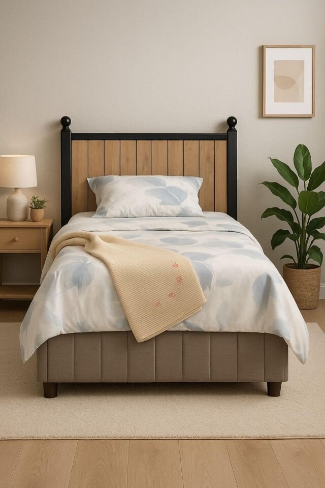 Alin Wood Baza Başlık Seti 100×200 | MDF Başlık| Klasik Baza | Fonksiyonel ve Şık Tasarım