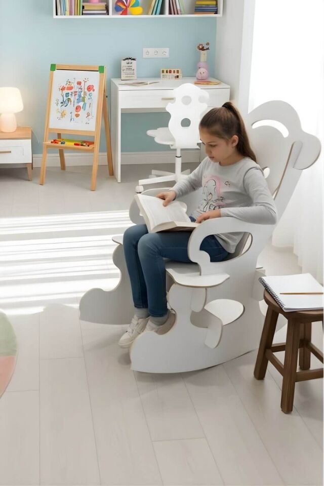 Arion Kids Sandalye | MDF | Sallanabilir ve Dayanıklı Çocuk Sandalyesi