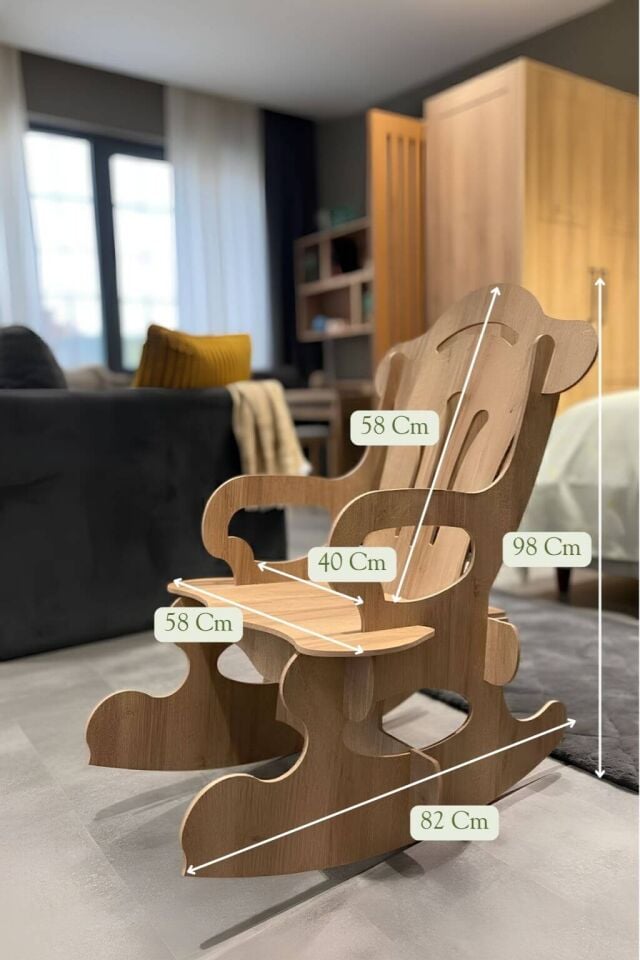 Arion Kids Sandalye | MDF | Sallanabilir ve Dayanıklı Çocuk Sandalyesi