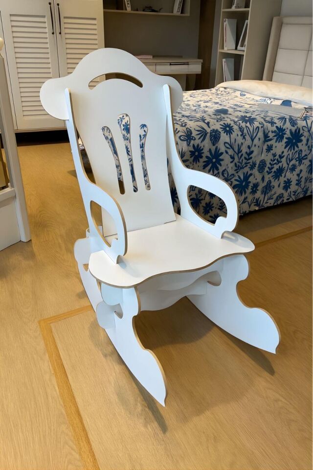 Arion Sallanabilir Sandalye | %100 MDF | Dayanıklı Çocuk Sandalyesi Beyaz