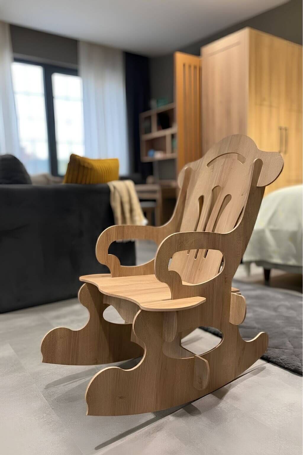 Arion Sallanabilir Sandalye | %100 MDF | Dayanıklı Çocuk Sandalyesi Ahşap