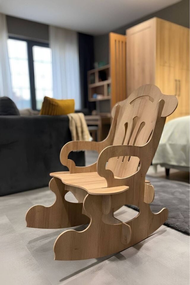 Arion Sallanabilir Sandalye | %100 MDF | Dayanıklı Çocuk Sandalyesi Ahşap