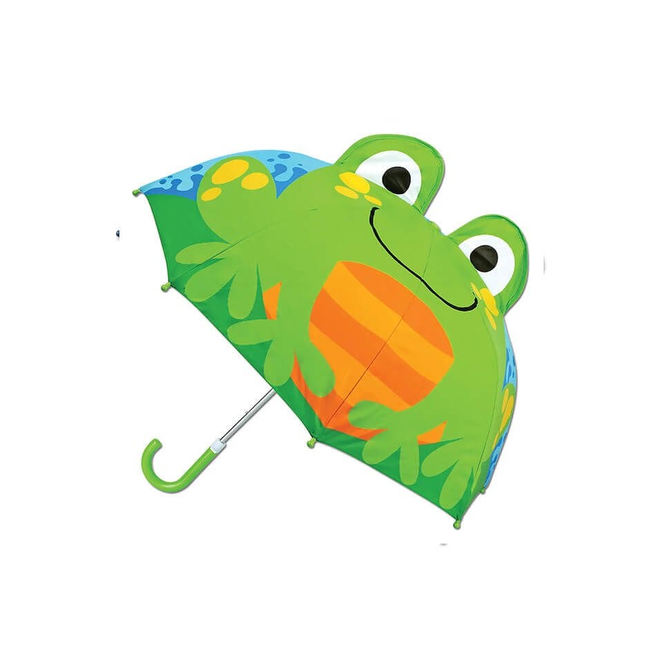 Stephen Joseph 3 Boyutlu Şemsiye – Kurbağa Motifli | Eğlenceli ve Dayanıklı Tasarım