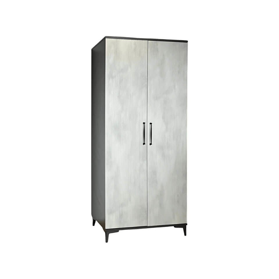 Poyraz Dolap 2 Kapaklı | MDF Gövde | Ağaç Ayaklar | Modern ve Kullanışlı Tasarım