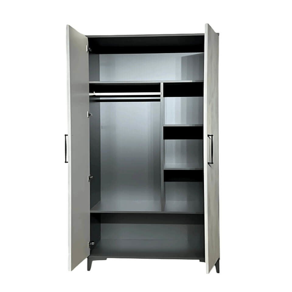 Poyraz Dolap 2 Kapaklı | MDF Gövde | Ağaç Ayaklar | Modern ve Kullanışlı Tasarım