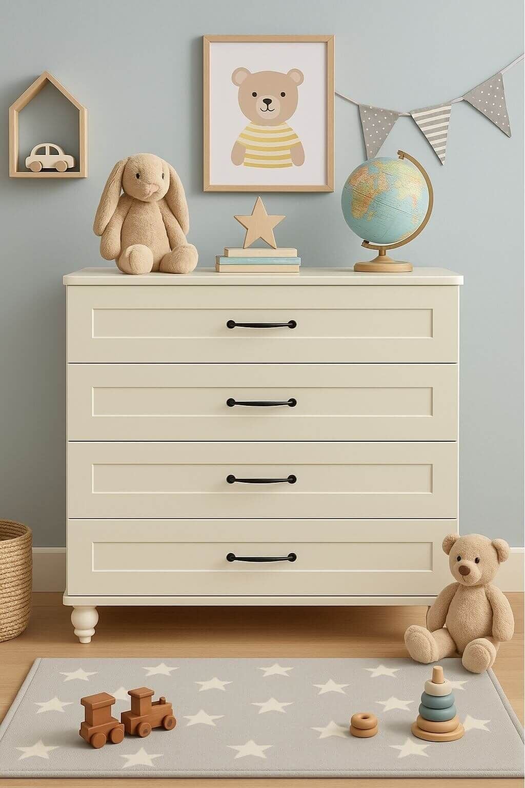 Alin Şifonyer - Çekmeceli | MDF Gövde | Ağaç Ayaklar | Fonksiyonellik ve Şıklığı Buluşturan Tasarım