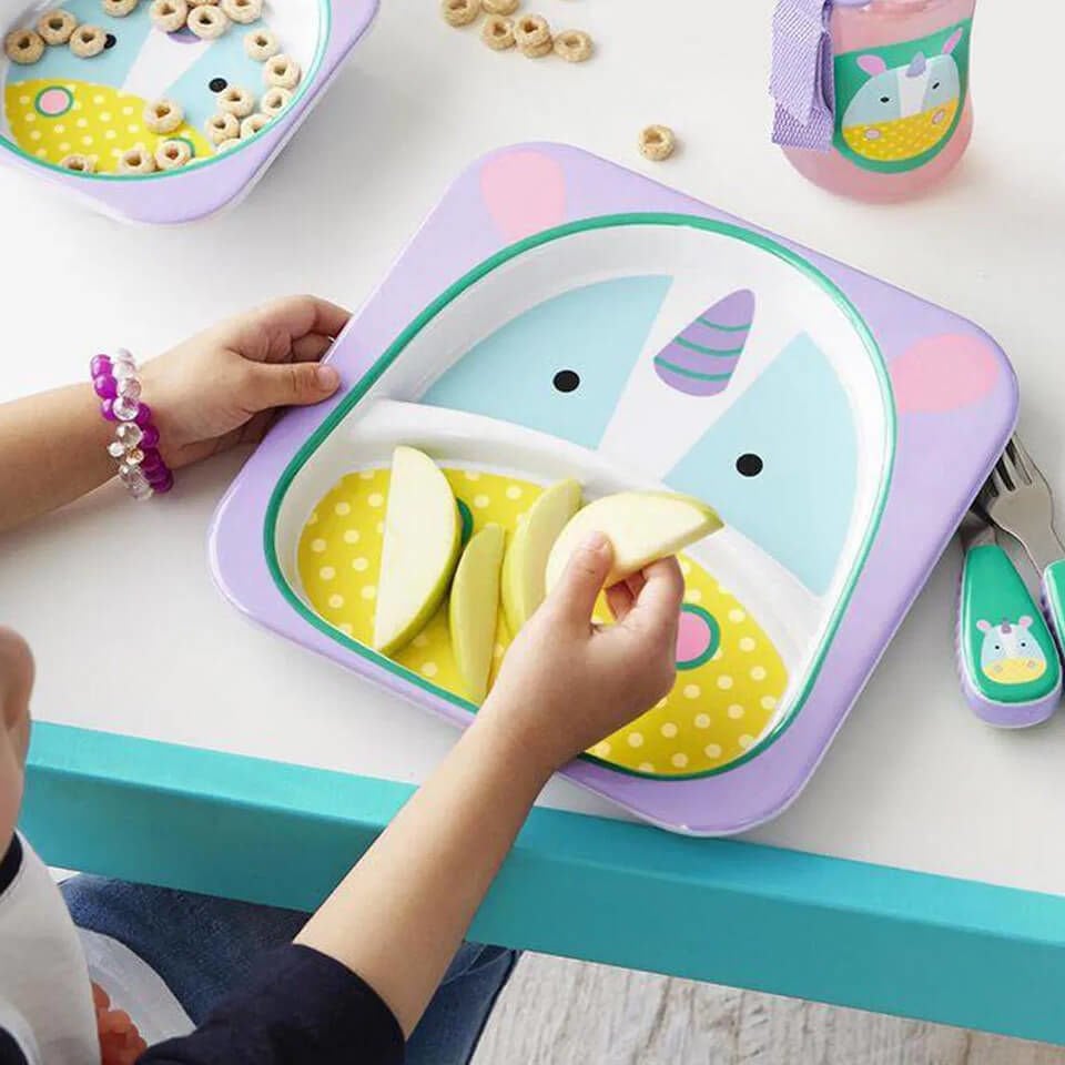 Zoo Çatal Kaşık Seti – Unicorn | Renkli ve Sevimli Tasarım, Ergonomik Kullanım