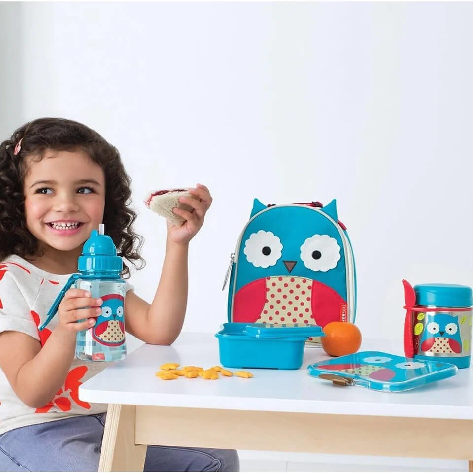 Baykuş Figürlü Paslanmaz Çelik Termos | Zoo Serisi ile Uzun Süre Sıcak ve Soğuk Tutma