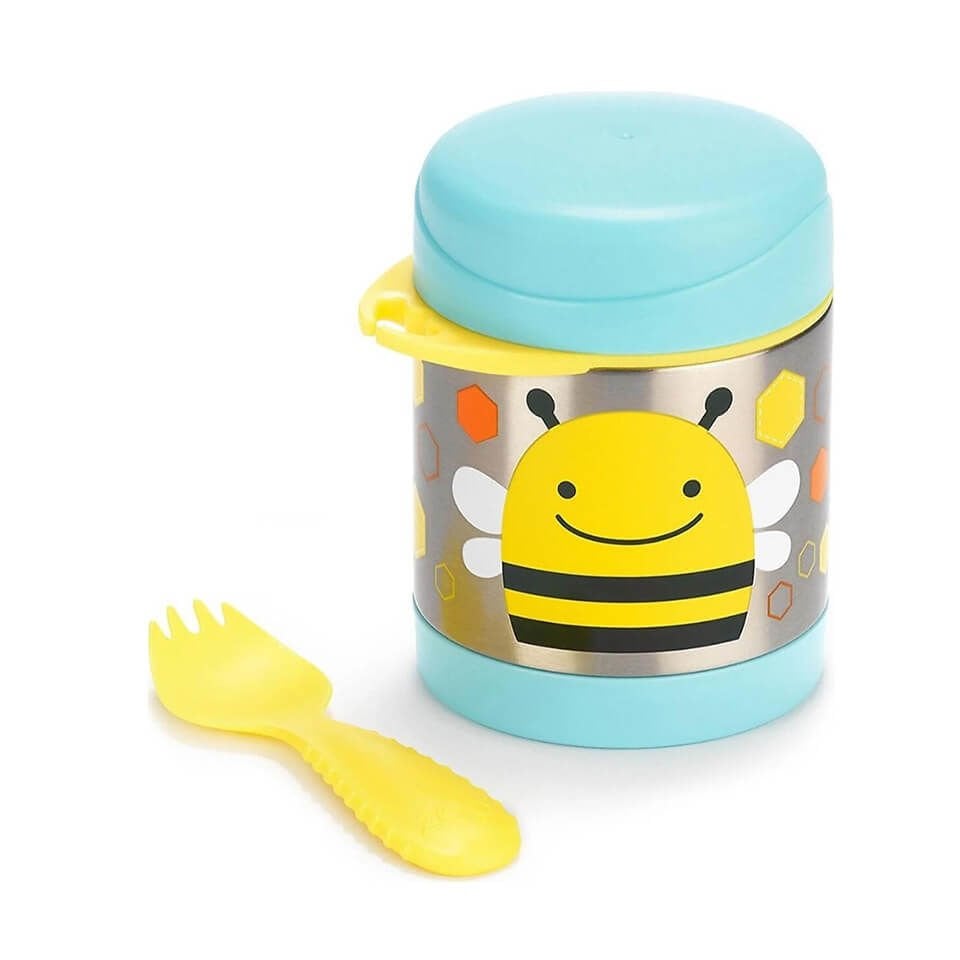 Arı Figürlü Paslanmaz Çelik Termos | Zoo Serisi ile Uzun Süre Sıcak ve Soğuk Tutma